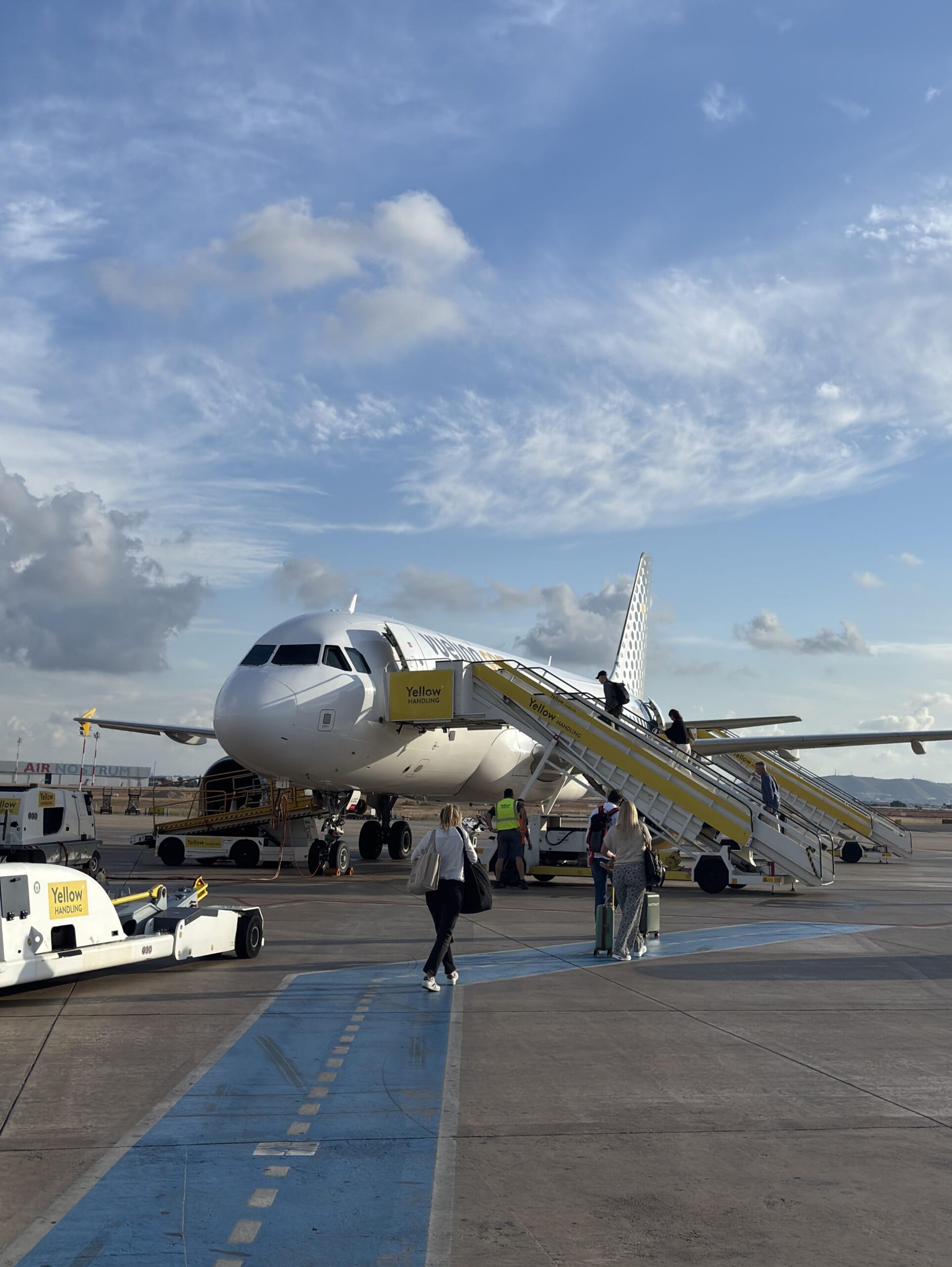 Vliegtuig op het vliegveld